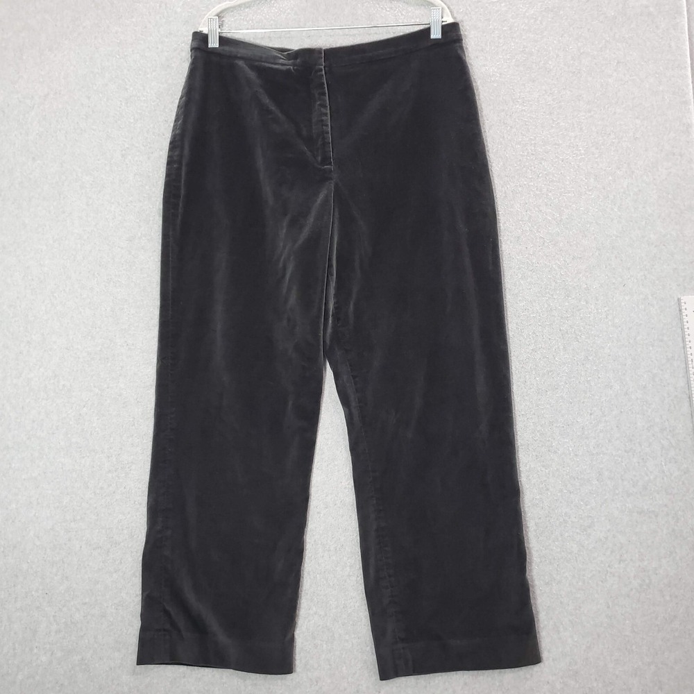 VINTAGE Lauren Ralph Lauren‎ Women Pants 16 Black Dress Wide Leg Inseam 27"
